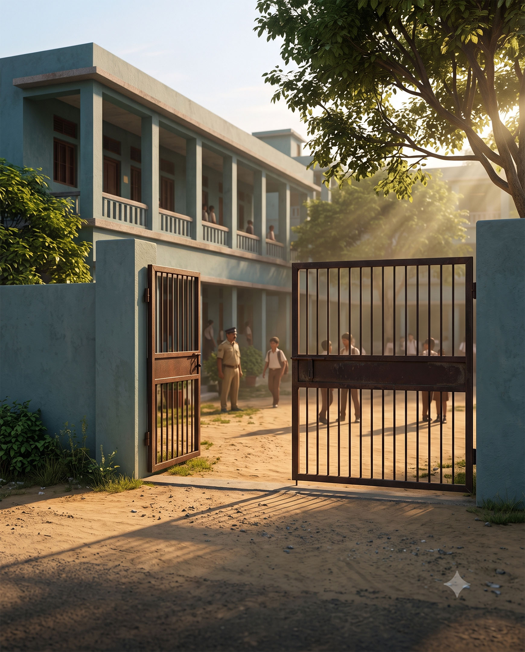 Main gate of the School to Salary campus
